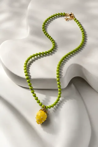 Колье "Клубничка"
